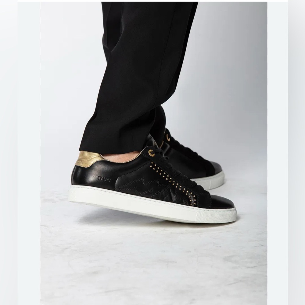 Zadig & Voltaire ZV1747 Studded Sneakers US 7 / EU 38 - Picture 4 of 17